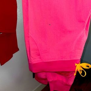 FIGS NEON PINK XLarge Zamora Joggers SCRUB BOTTOMS